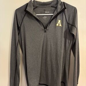 Colosseum Charcoal Quarter-Zip Pullover with Gold Accent